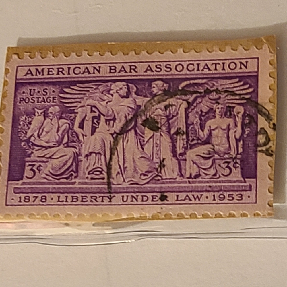 Purple American Bar Association Stamp Collectibe